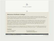 Tablet Screenshot of kickbackcottage.com